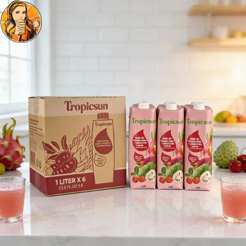 Nước trái cây mix (mãng cầu, thanh long, sơri) TropicSun 1L - Ảnh 3
