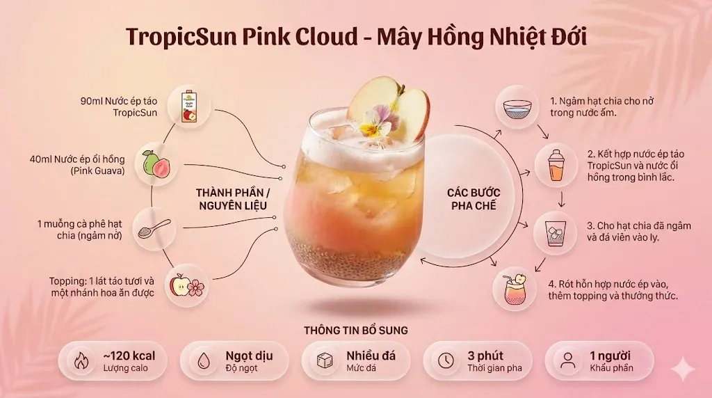 Mây hồng nhiệt đới_Nước táo TropicSun