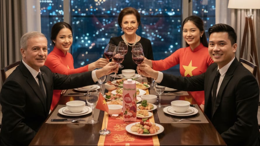 Nước trái cây mix (vải, thanh long, sơri) TropicSun 1L